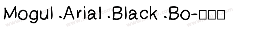 Mogul Arial Black Bo字体转换